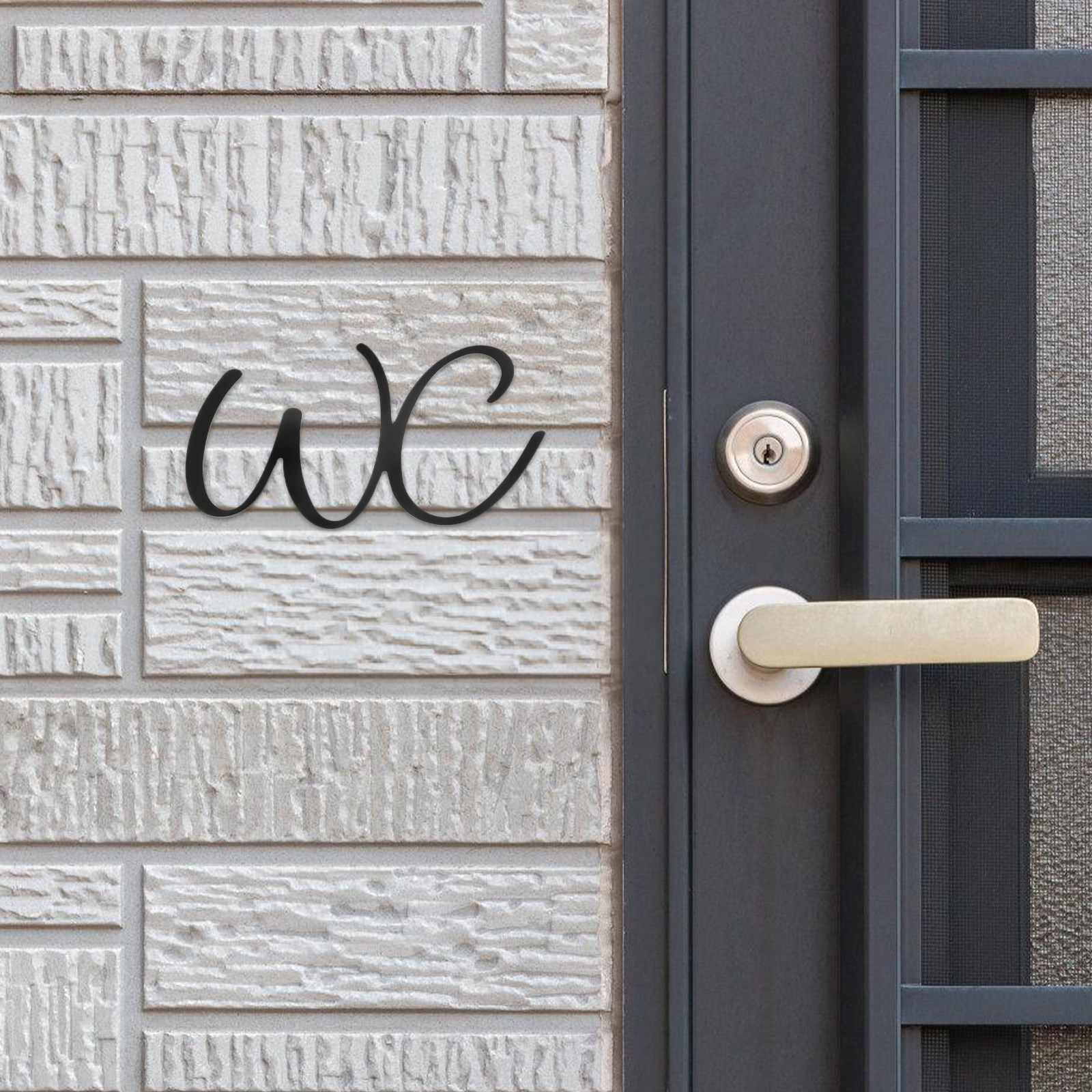 Home Office Bathroom - Bathroom Sign Toilet Door Iron Material