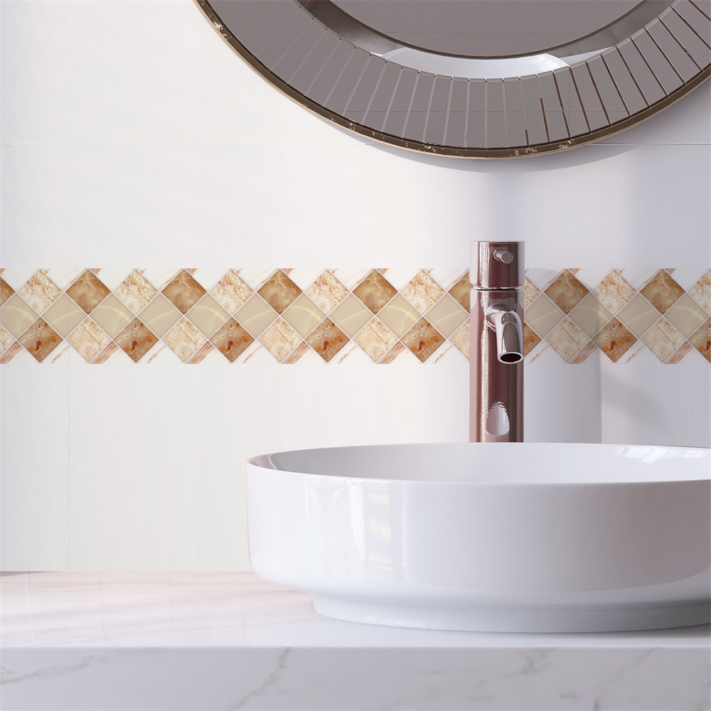 Self Adhesive Waist Line Baseb - Home Bathroom Wallpaper review and price
