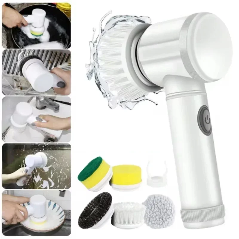 5 in1 Electric Spin Scrubber,  - Home Bathroom Products review and price
