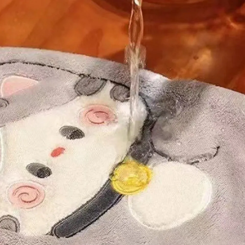 Cute Cat Hand Towel Quick Dryi - Home Bathroom Cleaning review and price