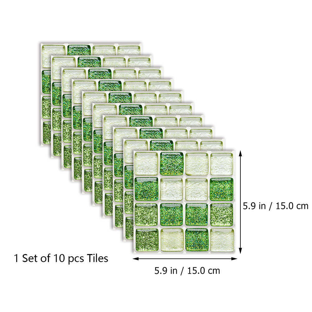 Simulated Tile Stickers Mosaic - Home Bathroom Tiles Design review and price