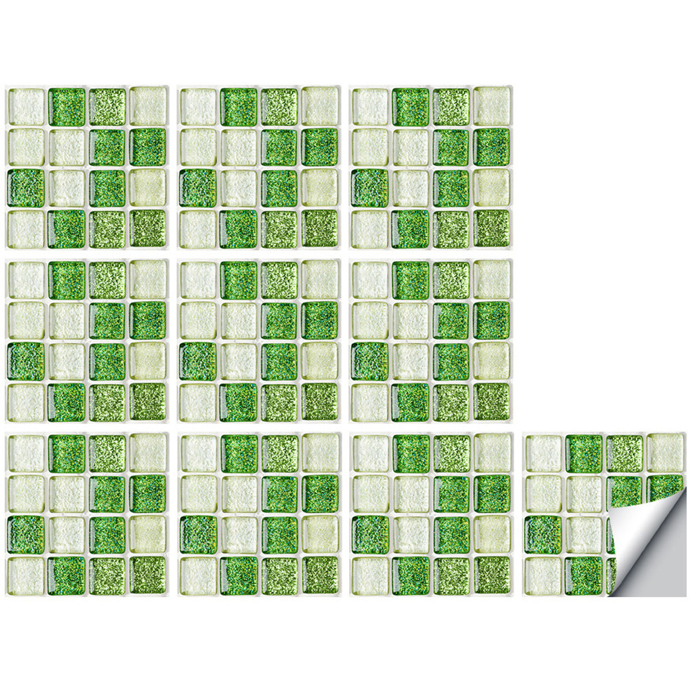 Simulated Tile Stickers Mosaic - Home Bathroom Tiles Design review and price