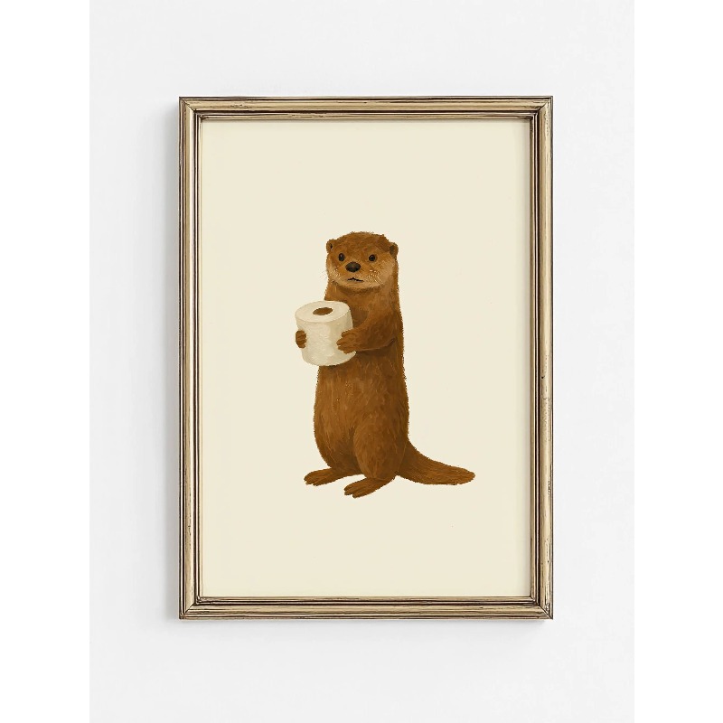 1PC Frameless Cute Animal Bubb - Home Bathroom Wallpaper review and price