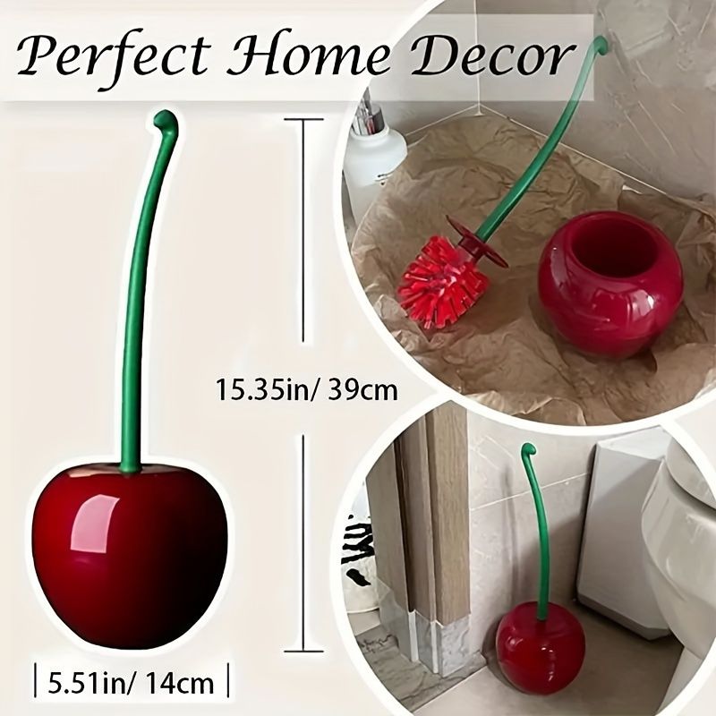 Cute Cherry Shaped Toilet Brus - Home Bathroom Cleaning review and price