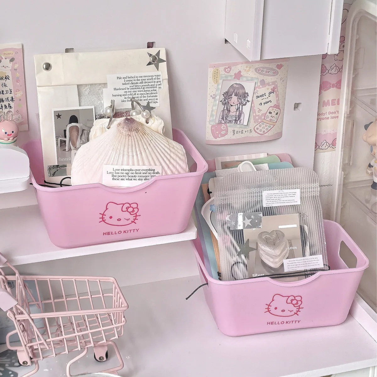 Hello Kitty 2/4Pcs Plastic Org - Home Goods Bathroom Sets review and price