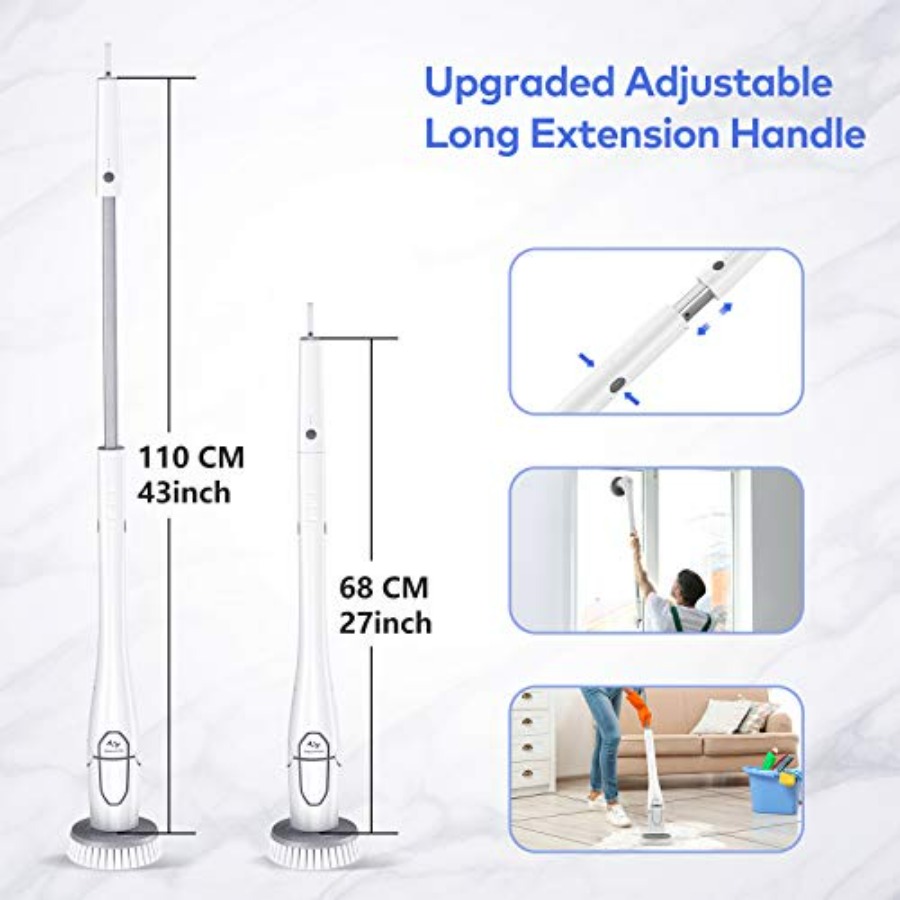 Cordless Electric Spin Scrubbe - Home Bathroom Cleaning review and price