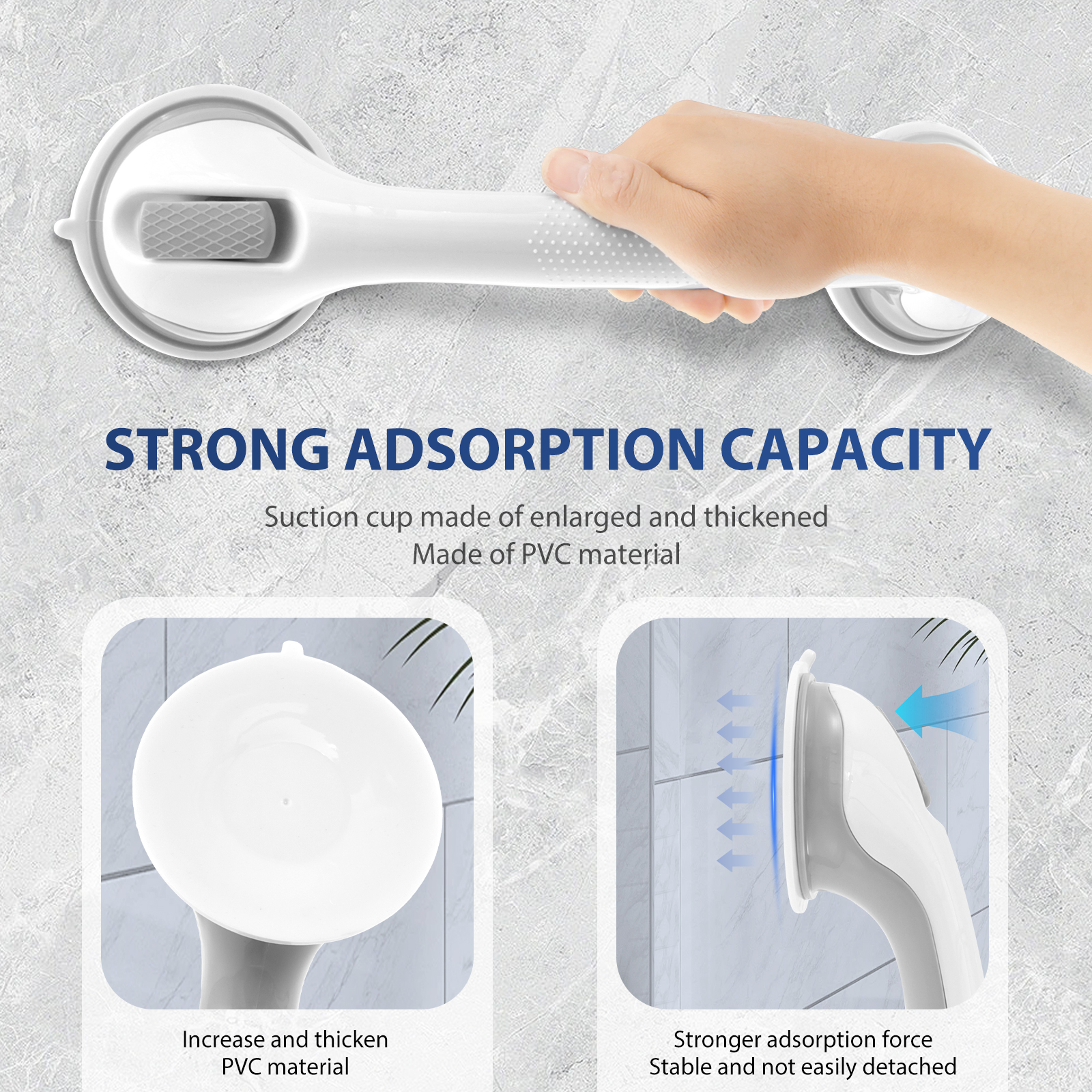 2Pcs Shower Handle Nonslip Sho - Home Bathroom Grab Bar review and price