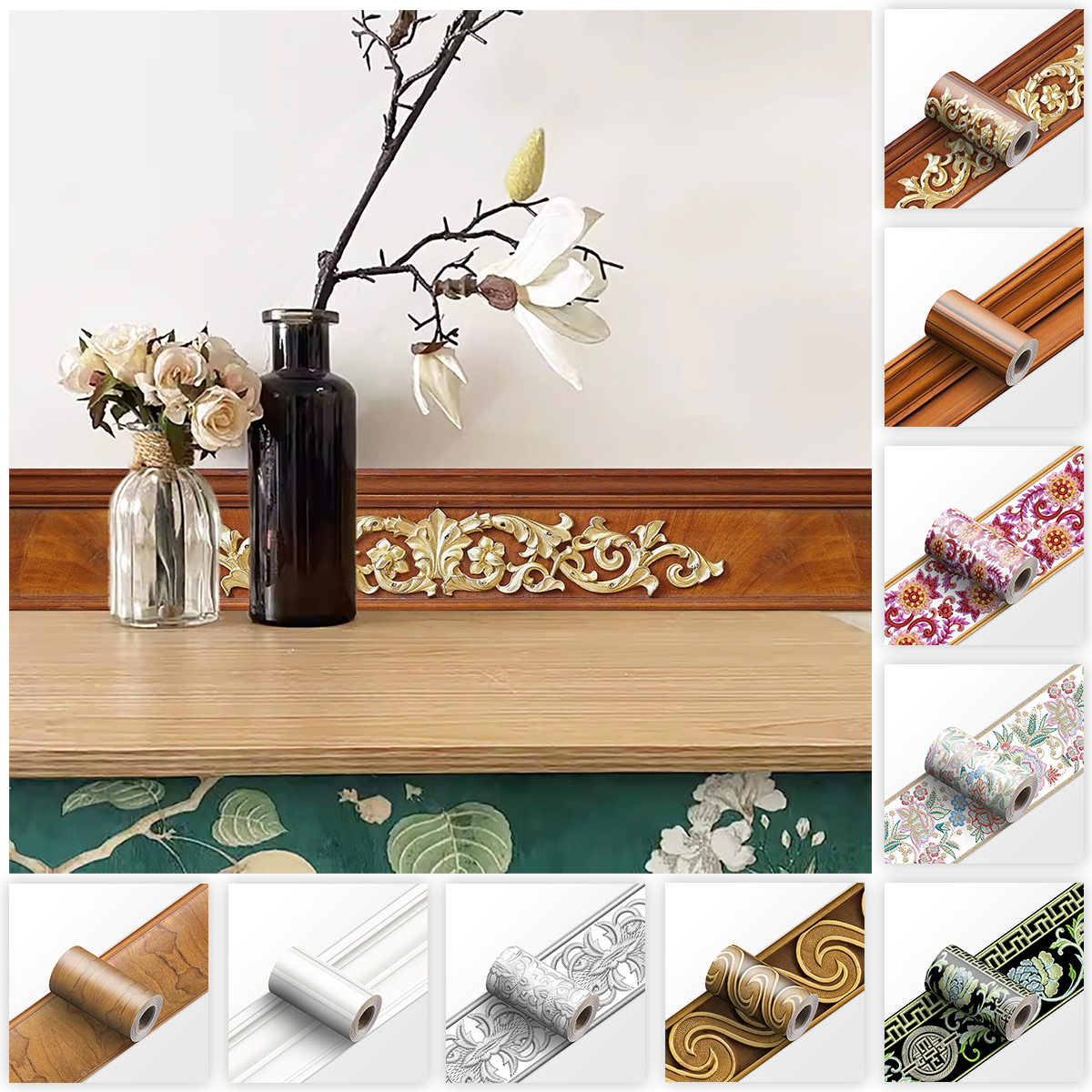 Decorative Self Adhesive Skirt - Home Bathroom Floor Tiles review and price