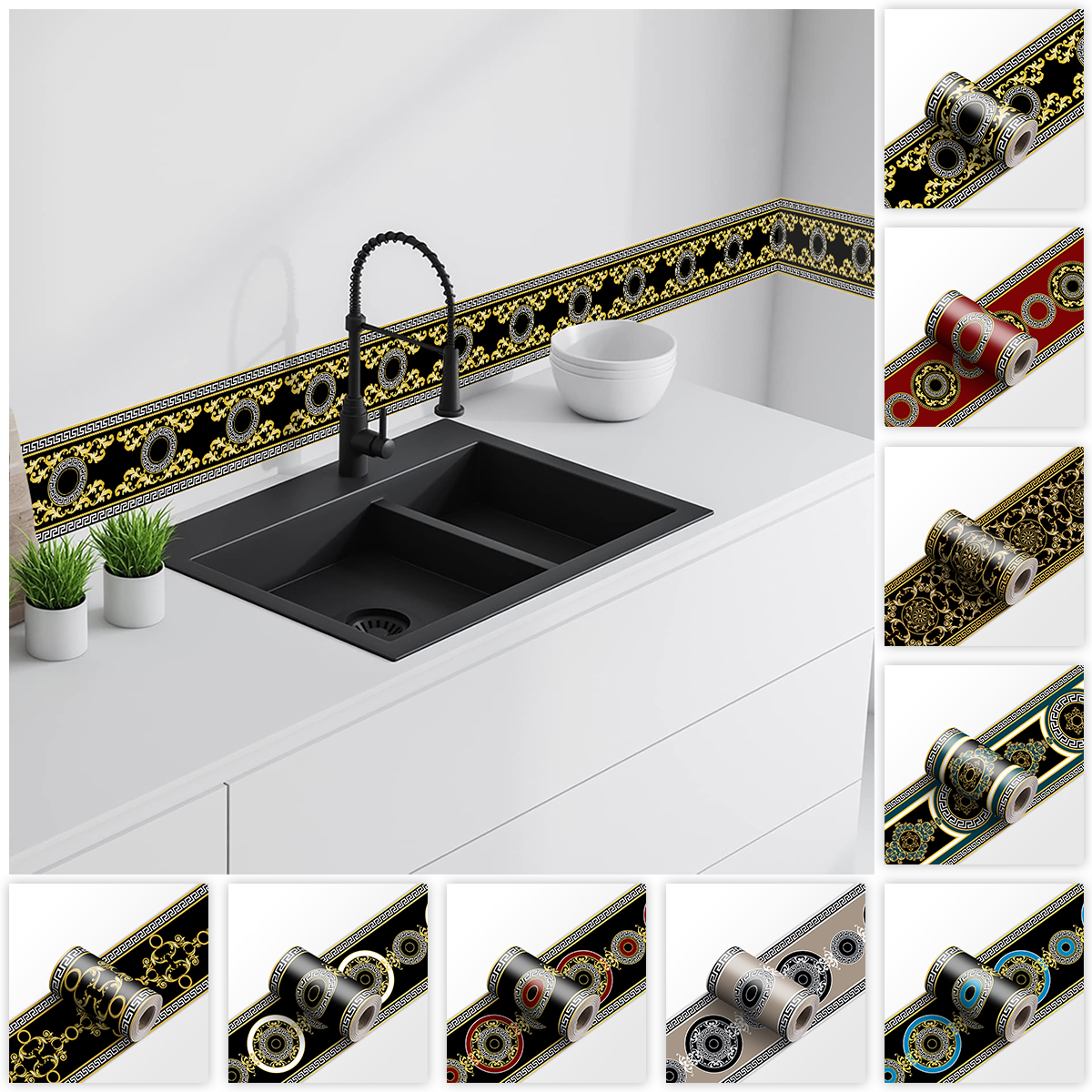 Decorative Self Adhesive Skirt - Home Bathroom Floor Tiles review and price