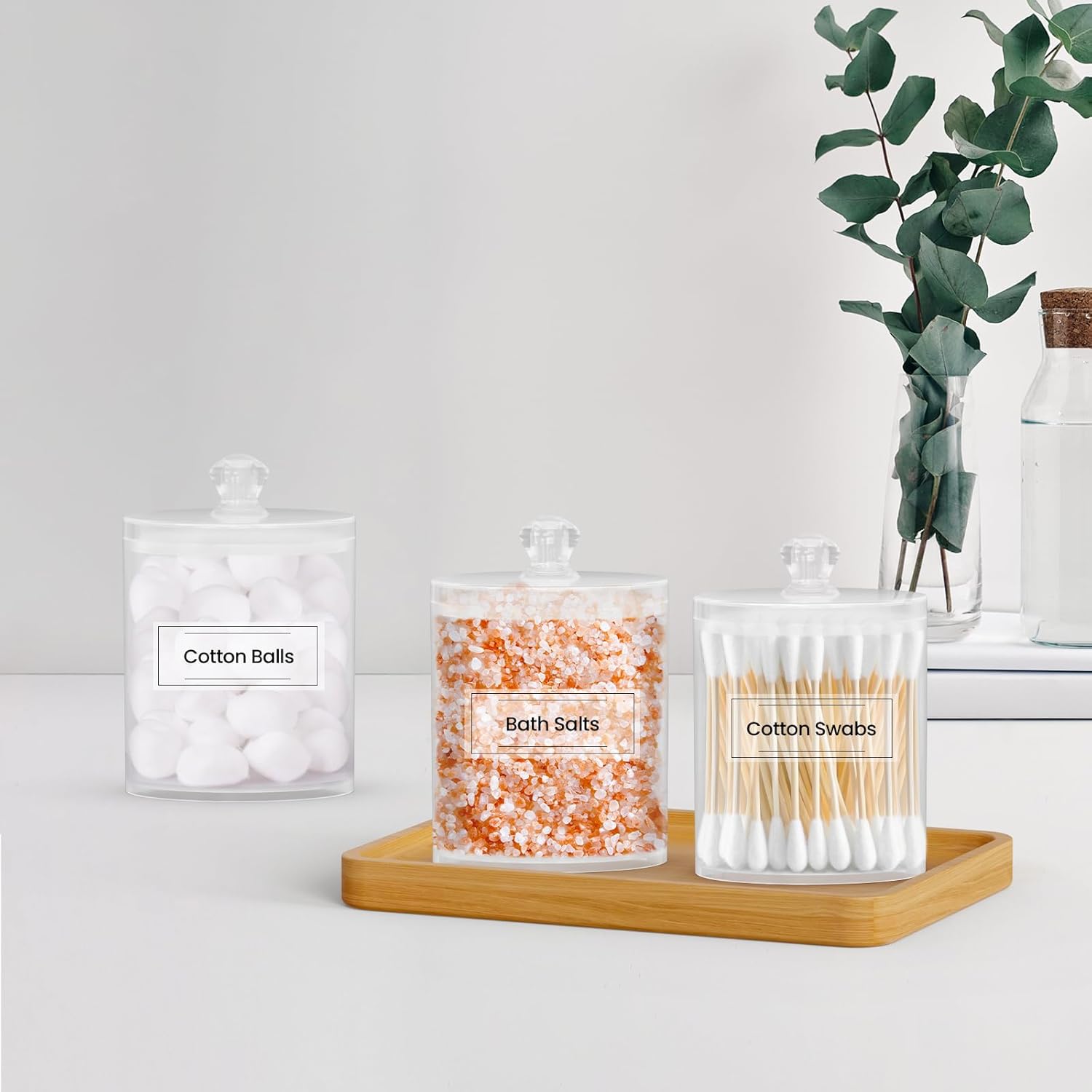 Acrylic Qtip Holder 6 Pack wit - Home Bathroom Products review and price