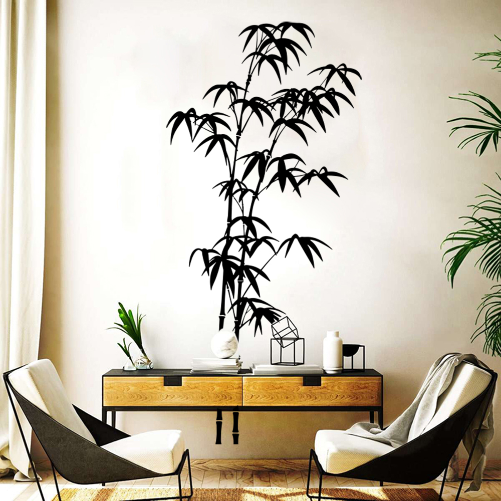 Large Bamboo Tree Wall Sticker - Home Bathroom Floor Tiles review and price