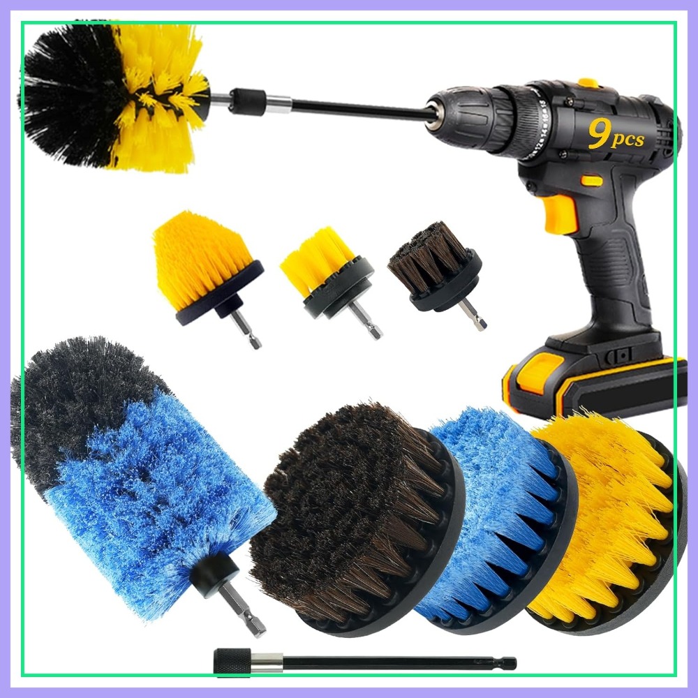 9 Pcs Drill Brush Attachments  - Home Bathroom Sink review and price