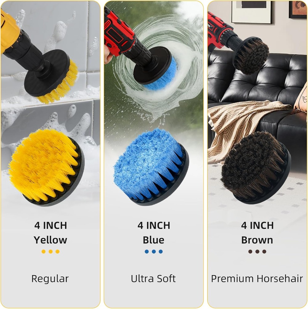 9 Pcs Drill Brush Attachments  - Home Bathroom Sink review and price