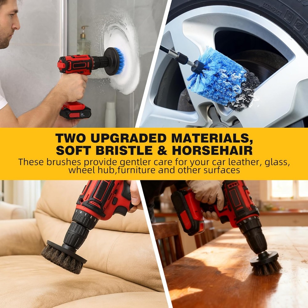 9 Pcs Drill Brush Attachments  - Home Bathroom Sink review and price