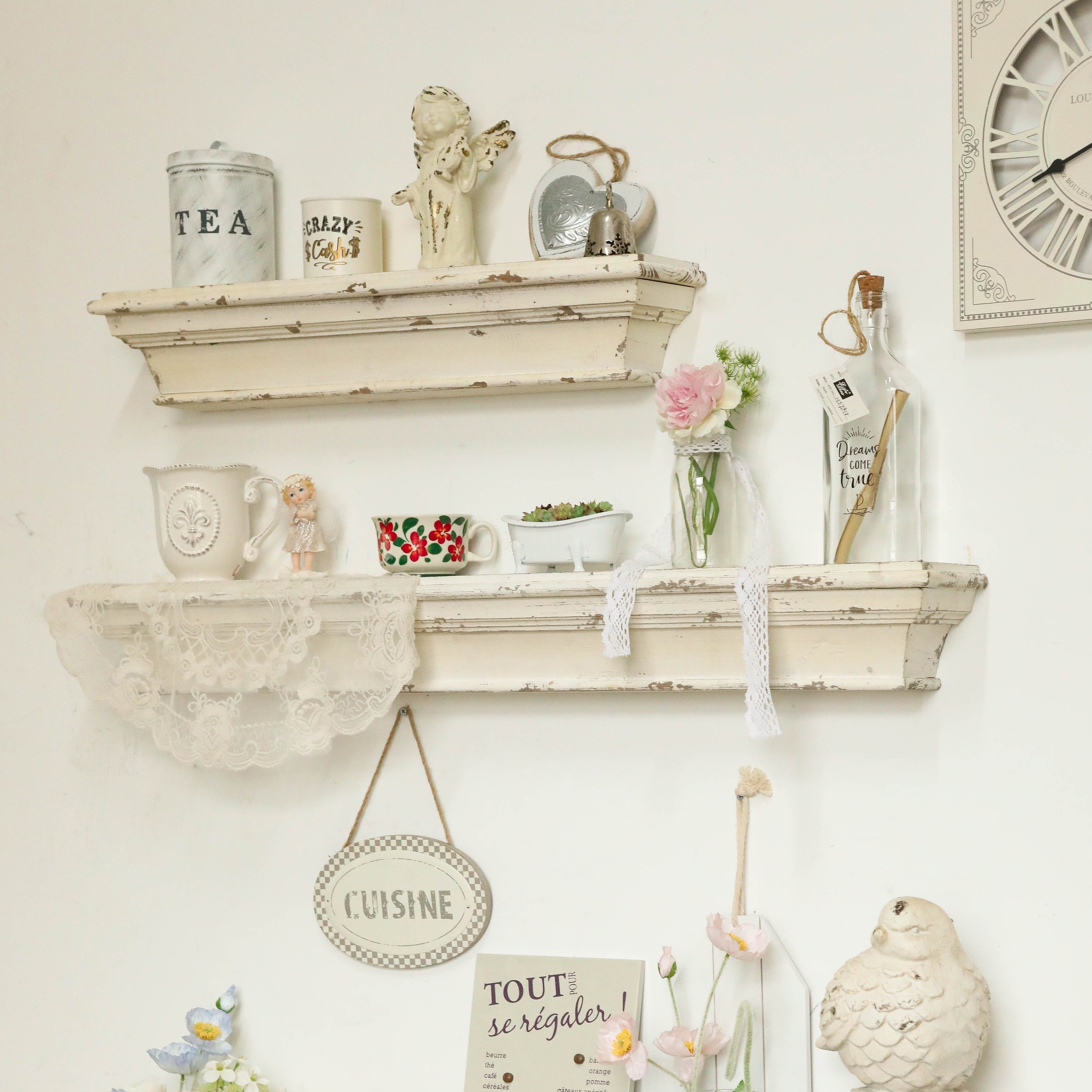 Set of two-layer boards, retro - Home Goods Bathroom Sets review and price