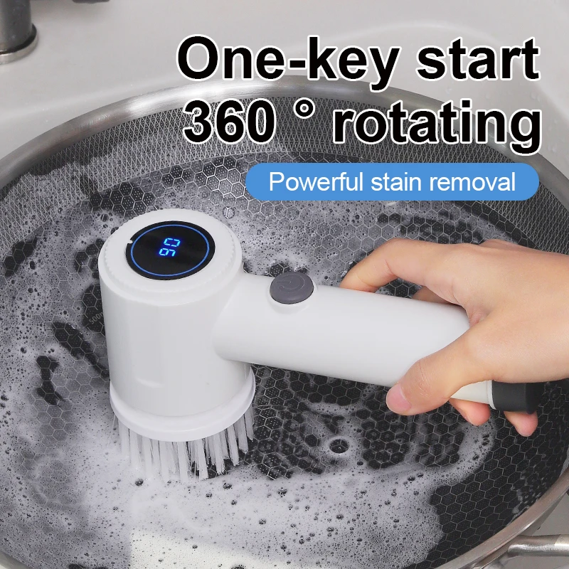 Electric Spin Scrubber, 6 Repl - Home Bathroom Products review and price
