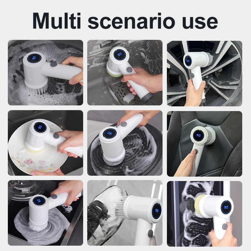 Electric Spin Scrubber, 6 Repl - Home Bathroom Products review and price