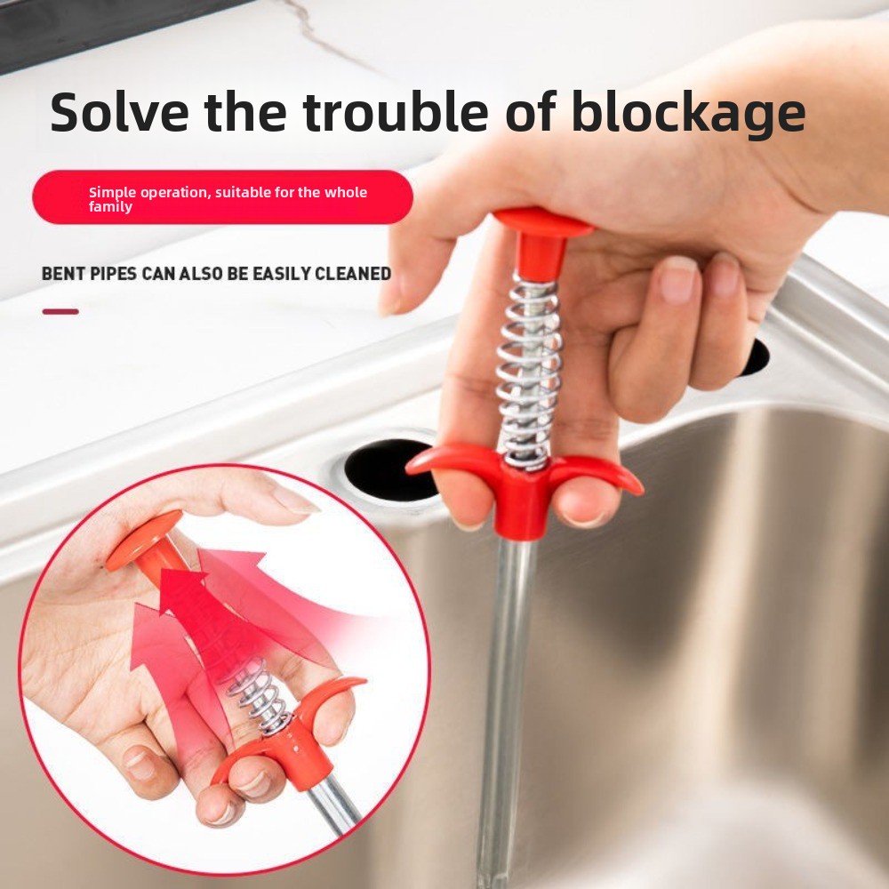 Hand Pinch Cleaning Sewer Pipe - Home Bathroom Cleaning review and price