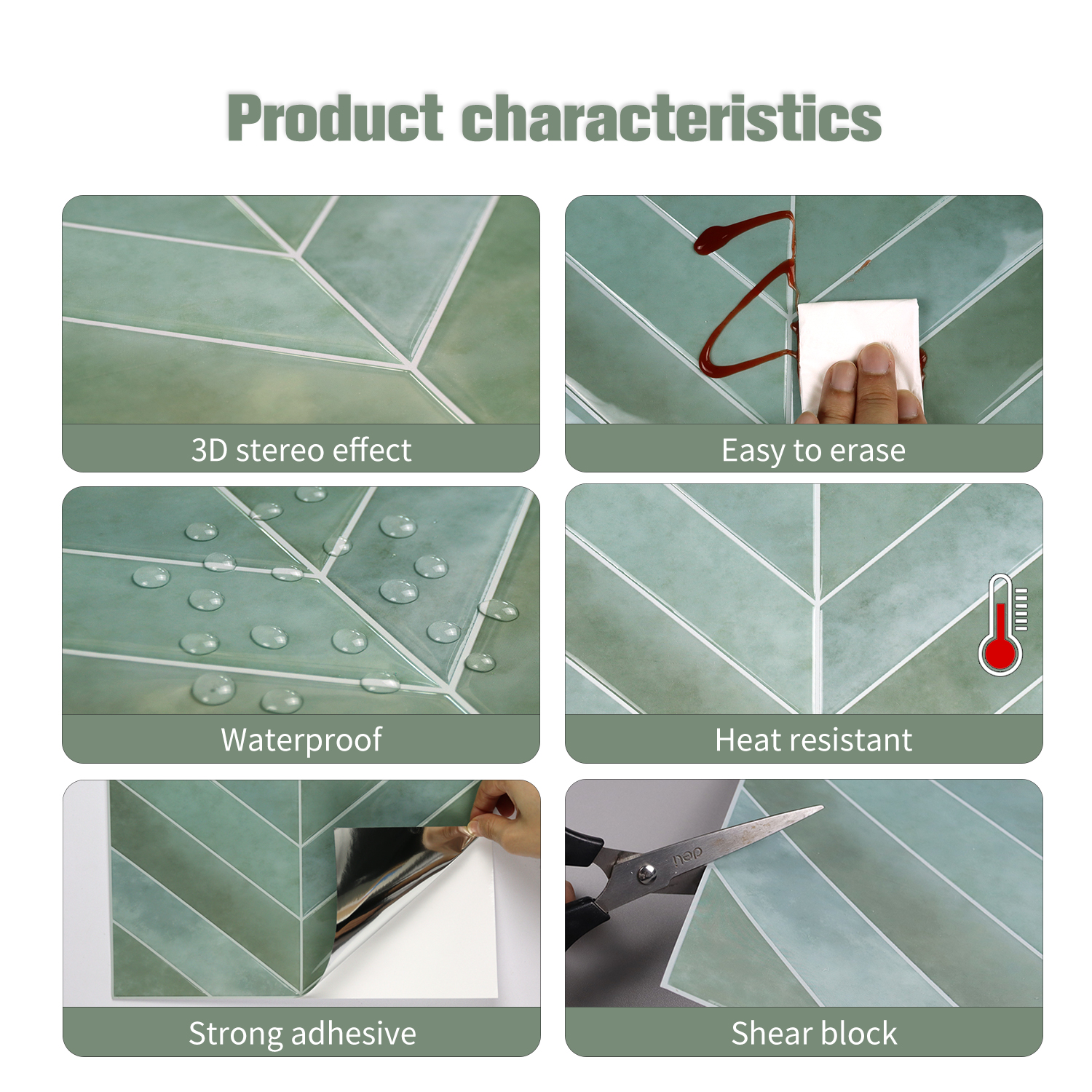 5/10 sheets 3D Self Adhesive W - Home Bathroom Wallpaper review and price
