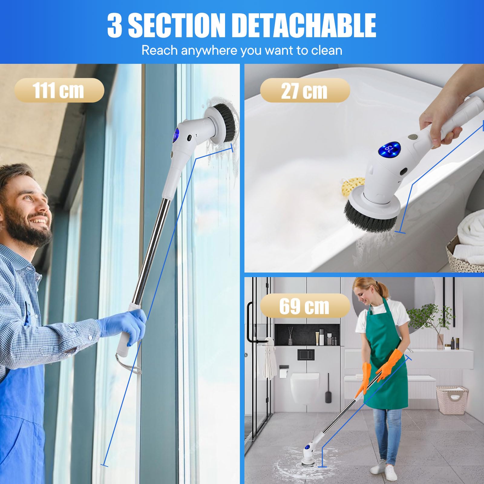 Electric Spin Scrubber Cleanin - Home Bathroom Products review and price