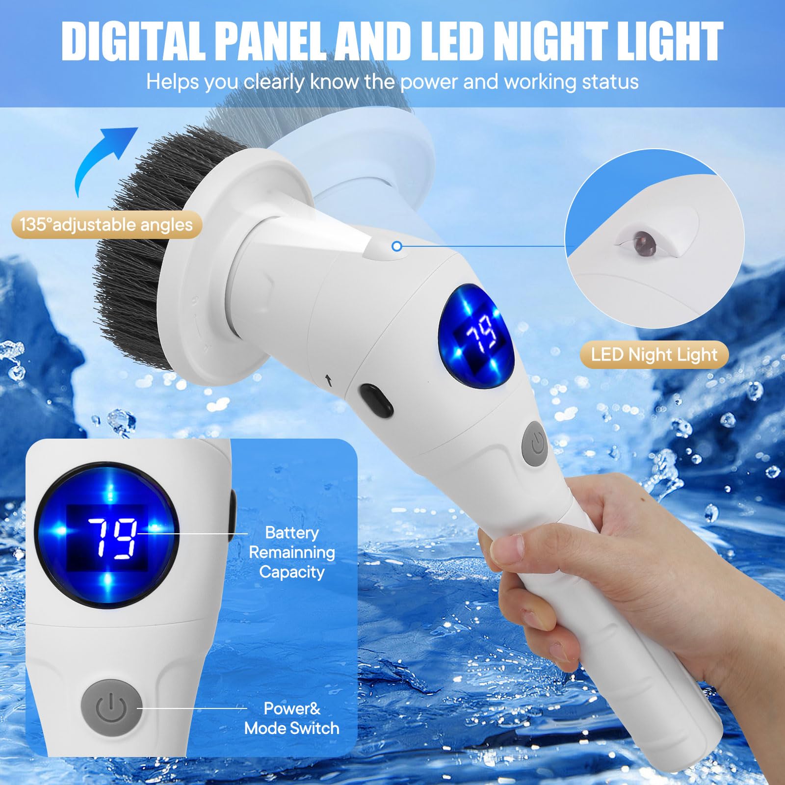 Electric Spin Scrubber Cleanin - Home Bathroom Products review and price