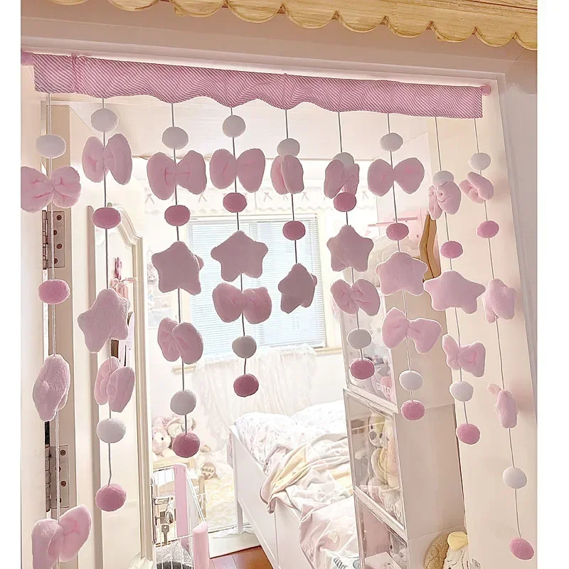 Pink Cute Bow Short Curtain Th - Home Bathroom Products review and price