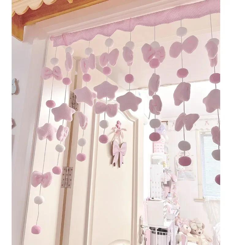 Pink Cute Bow Short Curtain Th - Home Bathroom Products review and price