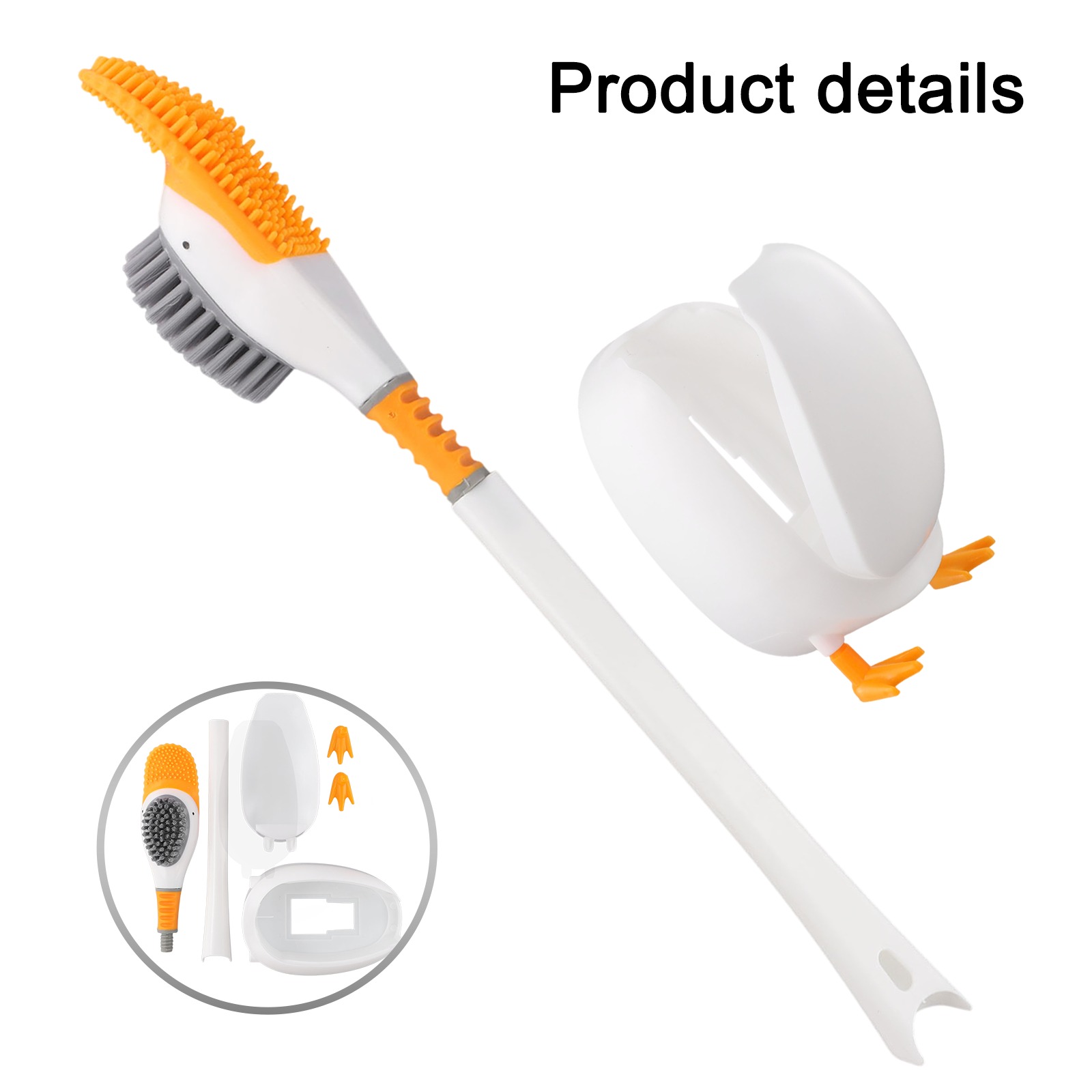 1PC Silicone Toilet Brush With - Home Bathroom Cleaning review and price