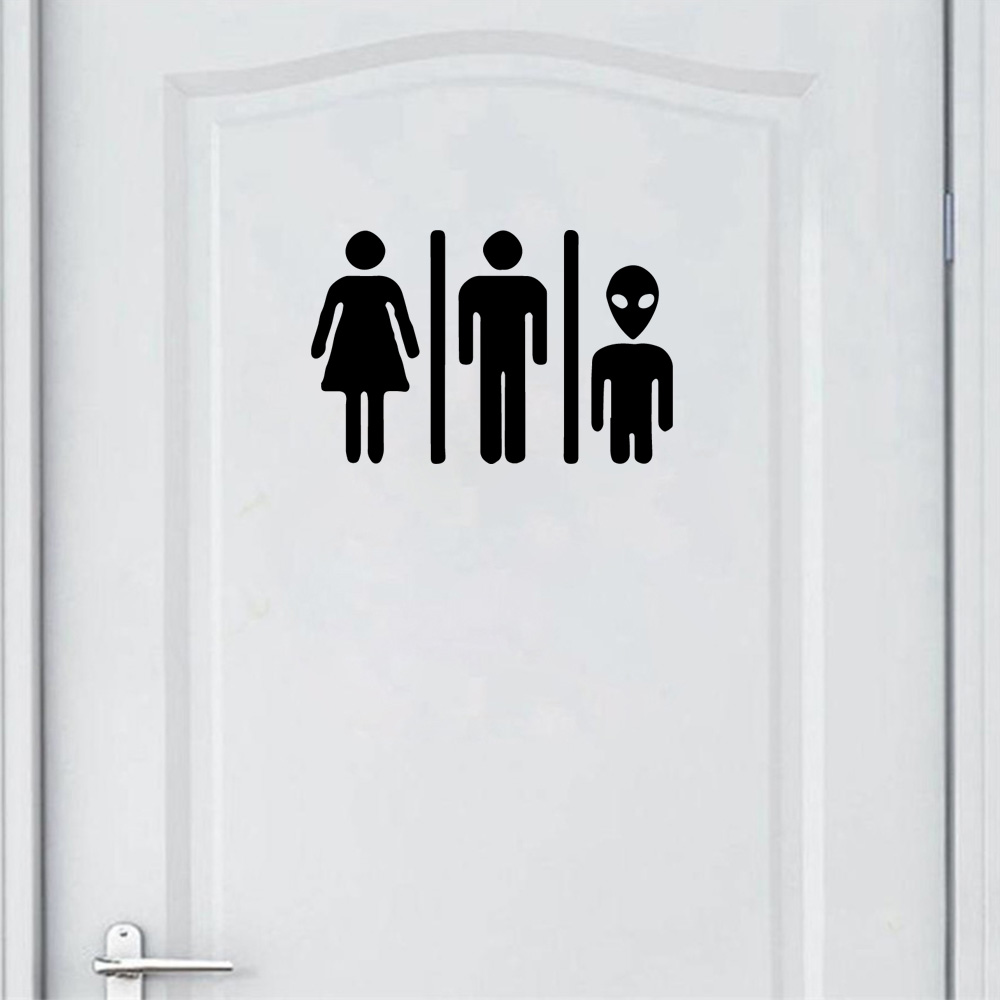1 pc Cartoon Style Toilet and  - Home Bathroom Wallpaper review and price
