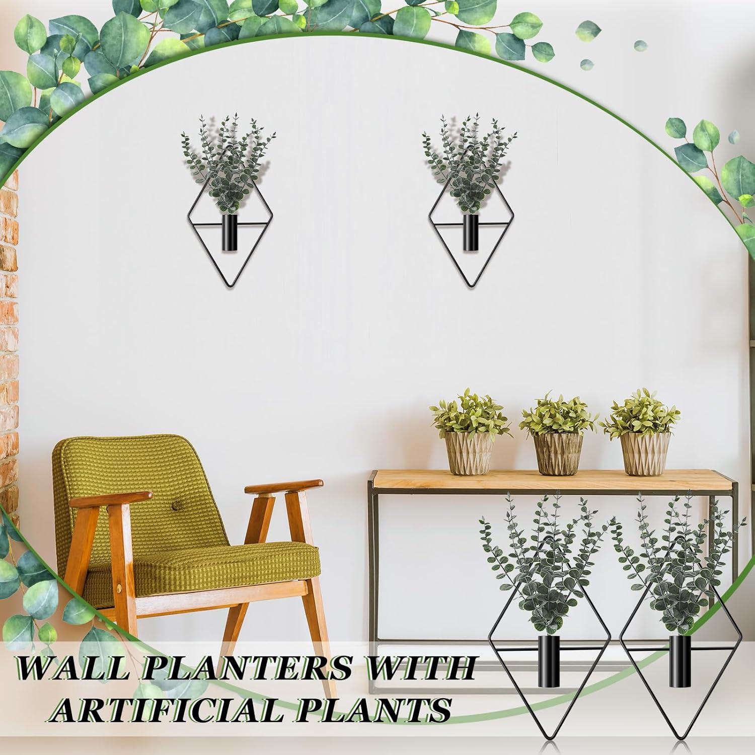 4 Pcs Geometric Hanging Plante - Home Bathroom Products review and price