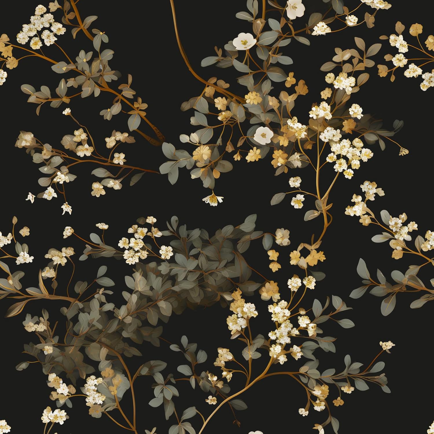 Black Floral Wallpaper 17.4