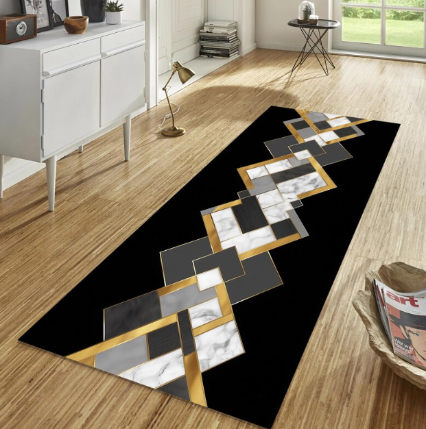 Checkerboard Vinyl Runner Rug  - Home Bathroom Tiles Design review and price