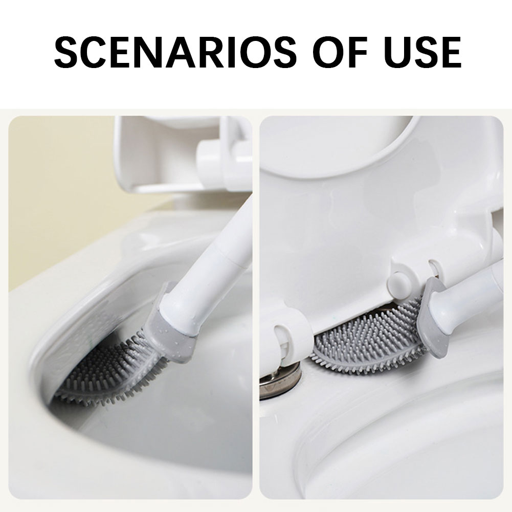 Silicone Toilet Brush With Hol - Home Bathroom Cleaning review and price