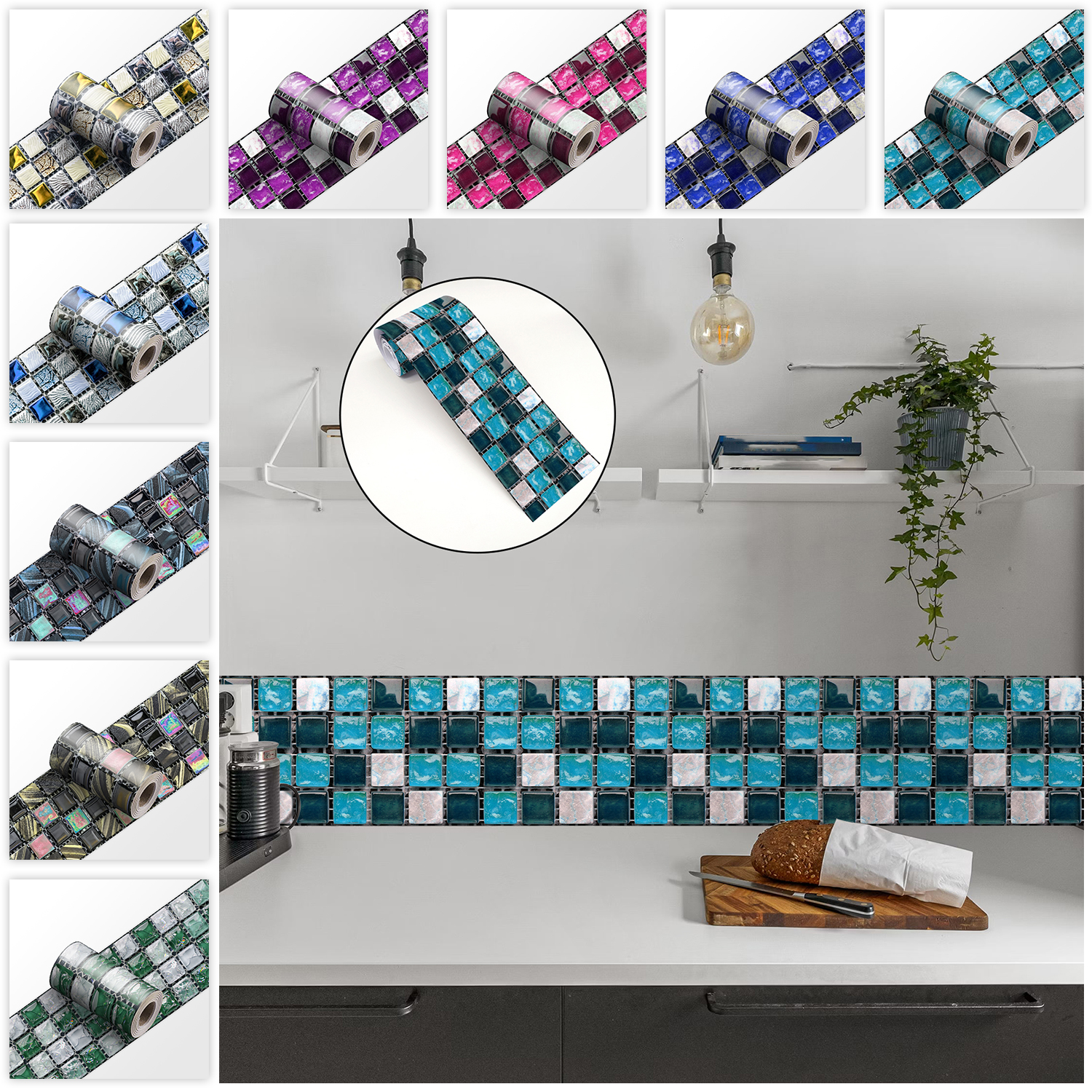24 Styles 2D Mosaic Tiles Wall - Home Bathroom Floor Tiles review and price