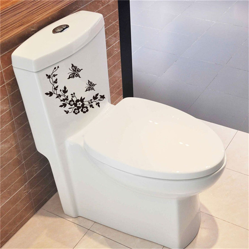 Butterfly Flower Vine Bathroom - Home Bathroom Wallpaper review and price