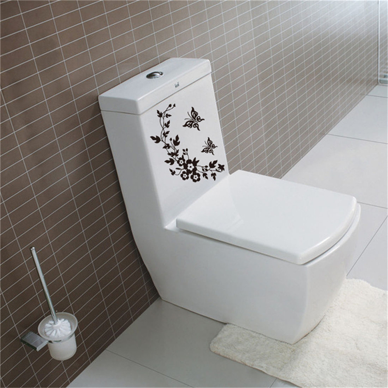 Butterfly Flower Vine Bathroom - Home Bathroom Wallpaper review and price