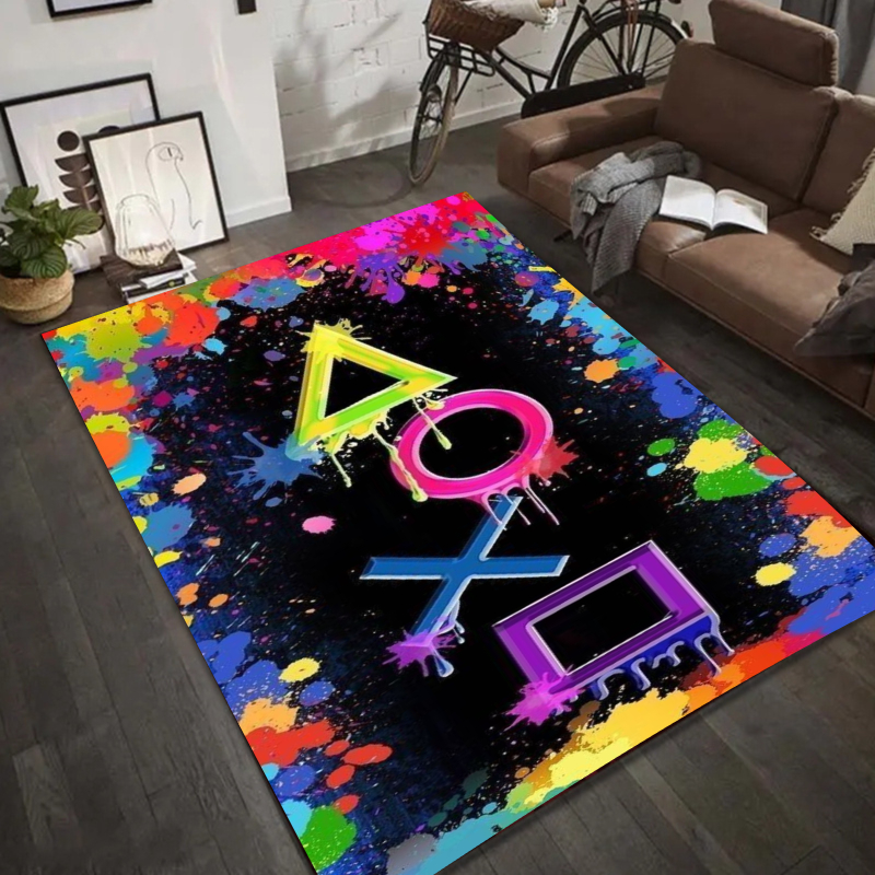 Neon Geometric Graffiti Rug -  - Homemade Bathroom Spray review and price