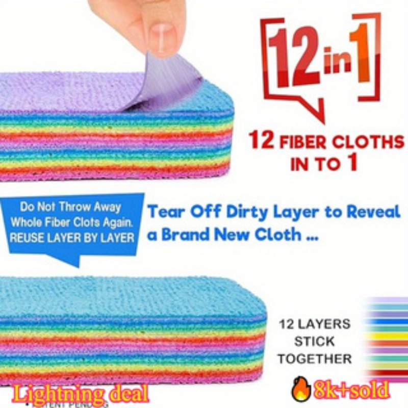 1PC ,12 layer fiber, perfect c - Home Bathroom Cleaning review and price