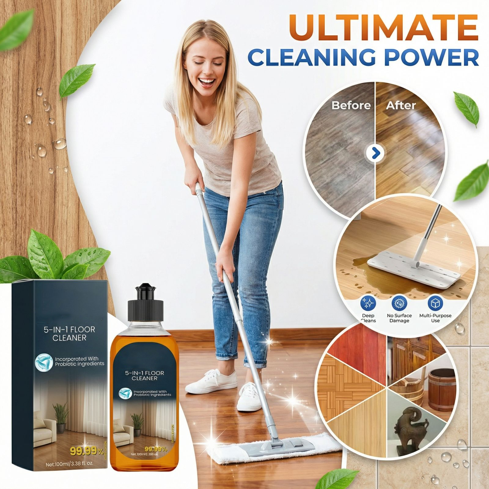 100ml Efficient Cleaning Agent - Home Bathroom Cleaning review and price