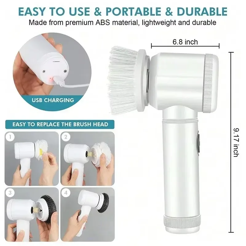 New Cordless Spin Scrubber Ele - Home Bathroom Products review and price